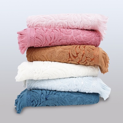 Полотенце махровое "Камелия" (Коричневый)