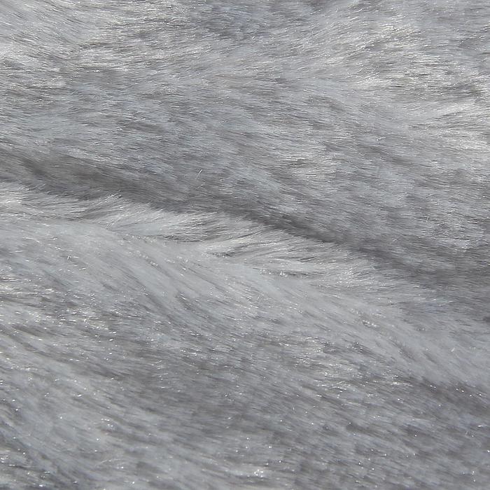 Мех искусственный серый, ширина 165 см